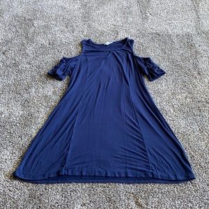 Size small open shoulder t-shirt dress.